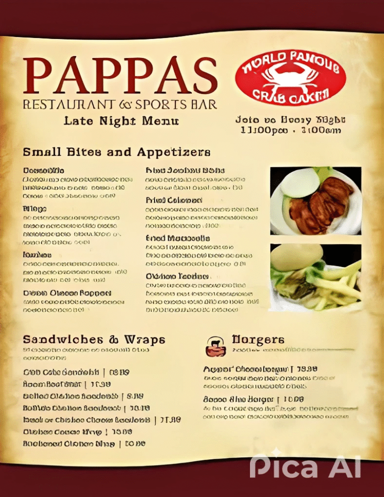 A Complete Guide to the Pappas Sports Bar Menu A Complete Guide to the Pappas Sports Bar Menu
